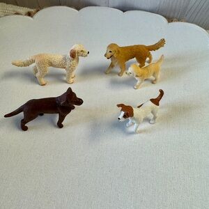 Schleich Dog lot of 5